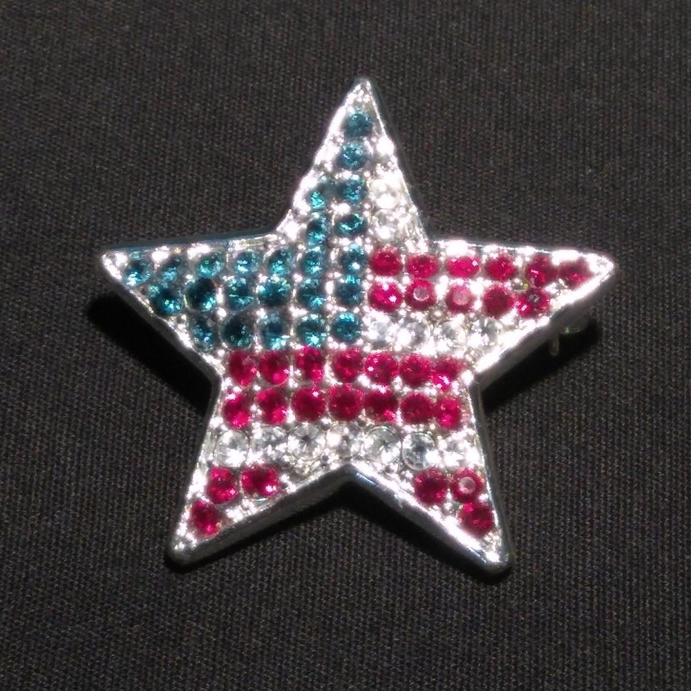 PATRIOTIC RHINESTONE STAR